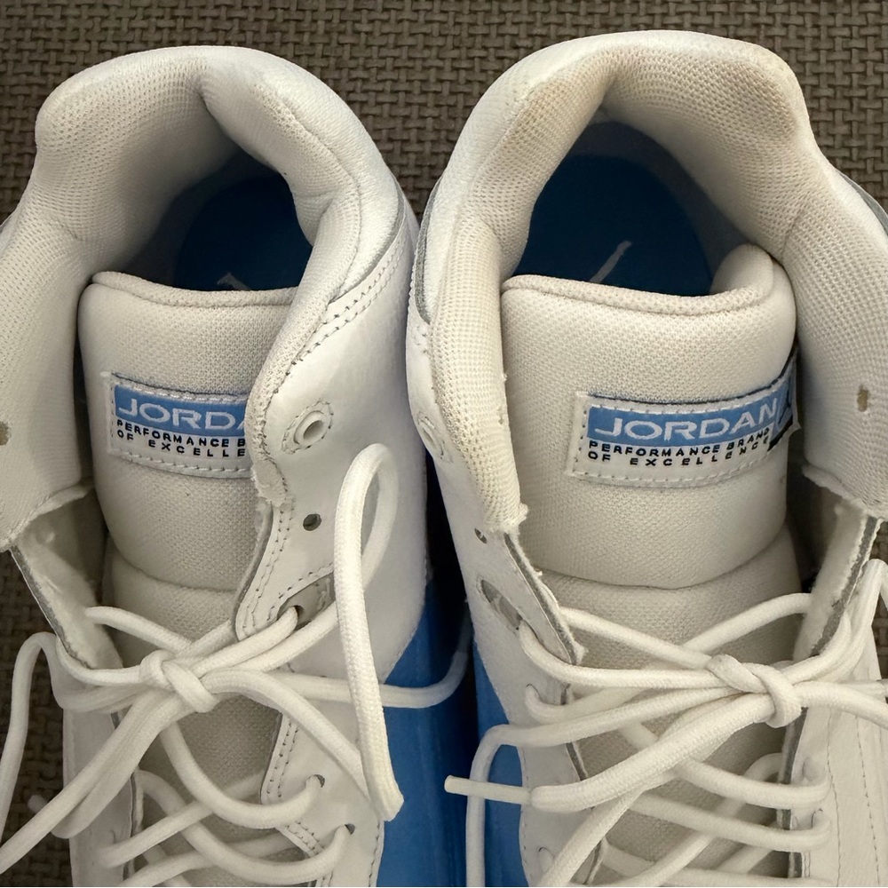 Nike Jordan Jumpman Team 1 University Blue White 9 Sneaker FV3928-101 Mid Top - Picture 5 of 7